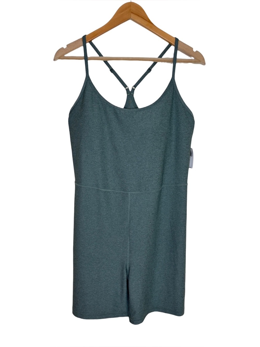 NWT Old Navy Active romper teal Cloud+ racerback exercise workout size large